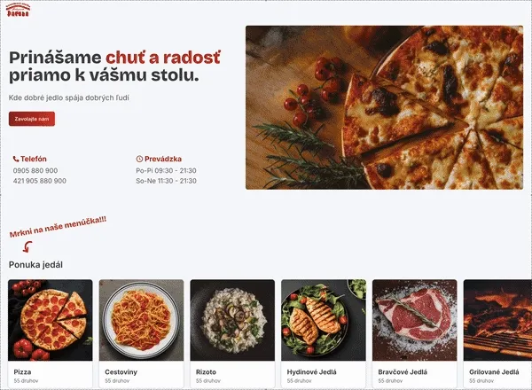 Redesigned homepage